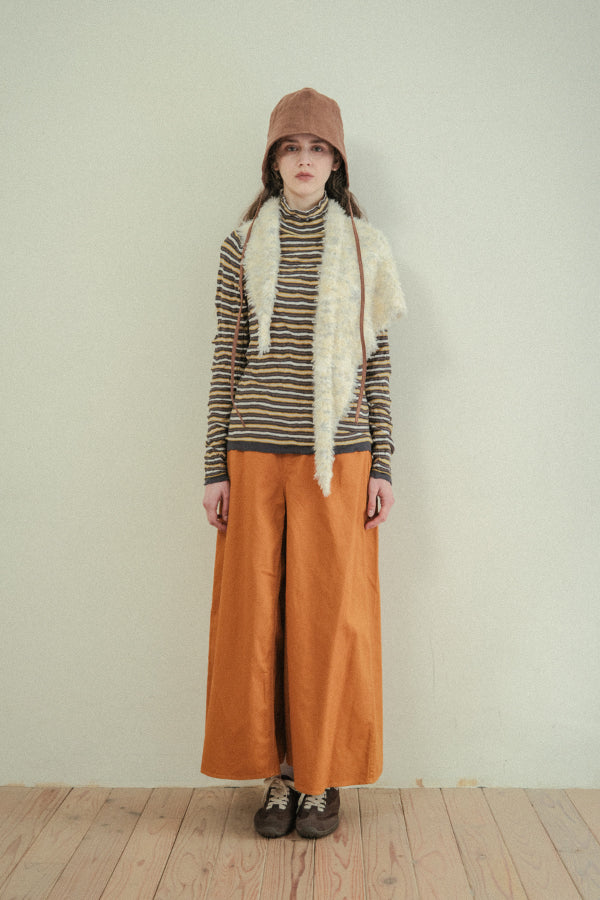 Crinkled Stripe Pullover