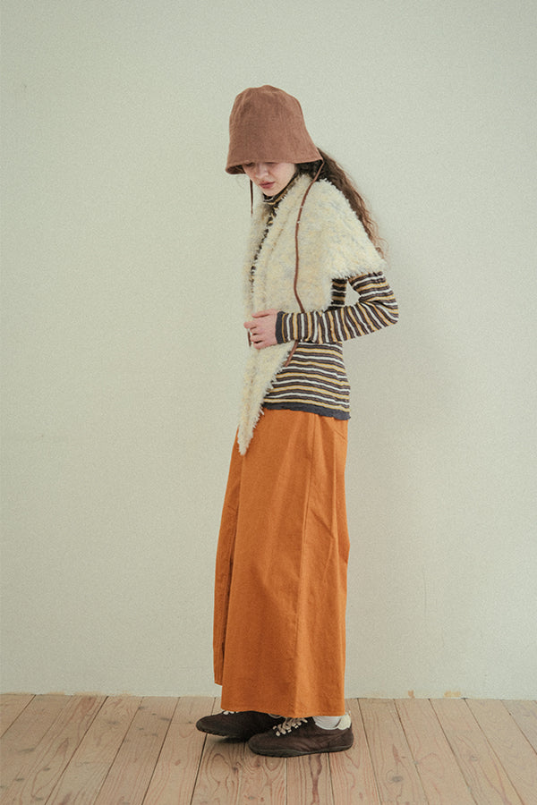 Crinkled Stripe Pullover