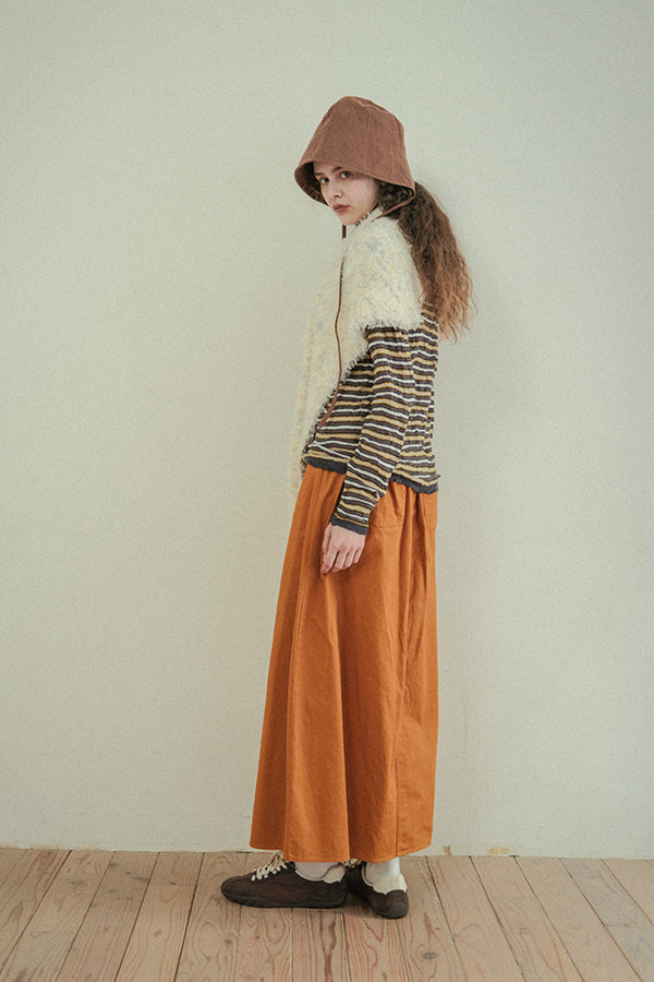 Crinkled Stripe Pullover