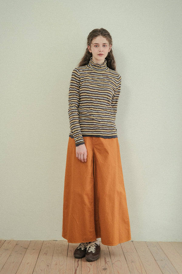 Crinkled Stripe Pullover