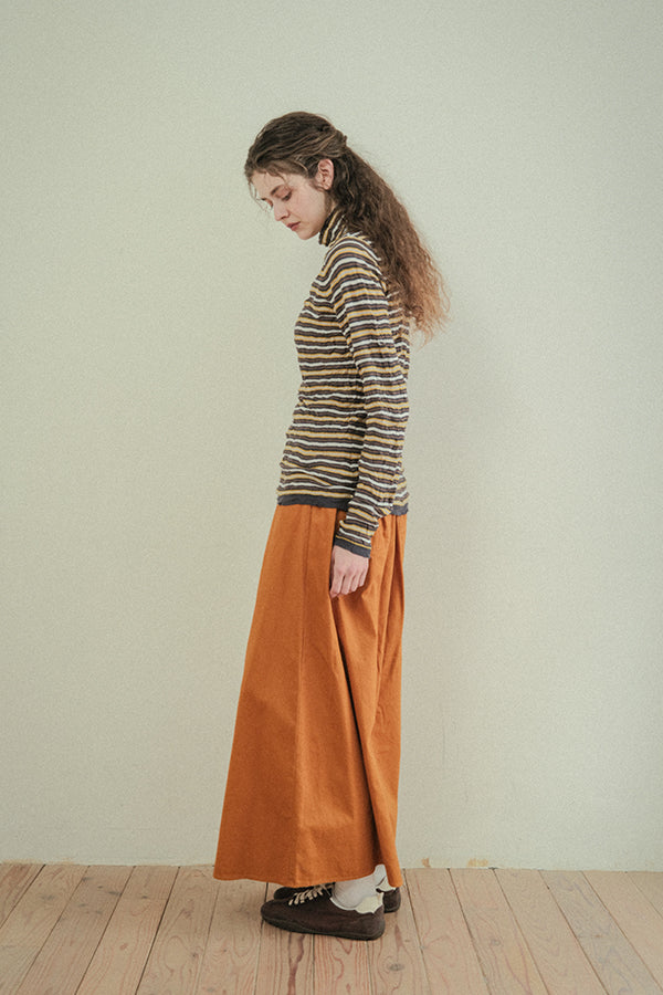 Crinkled Stripe Pullover
