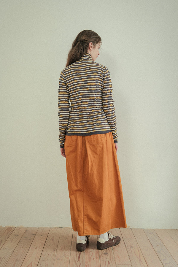 Crinkled Stripe Pullover