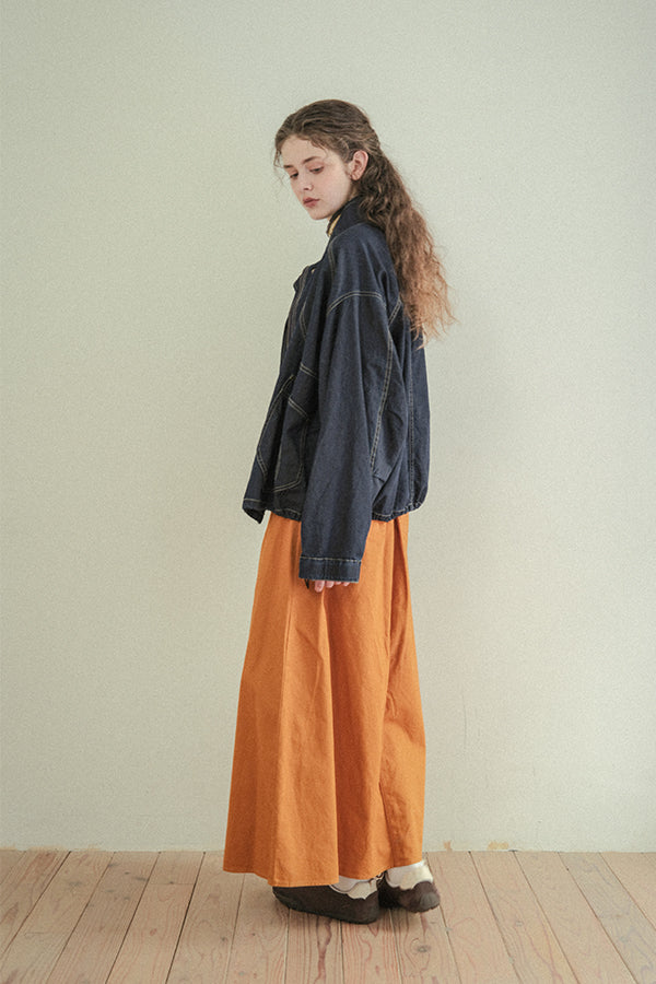 Curve Patch Denim Jacket
