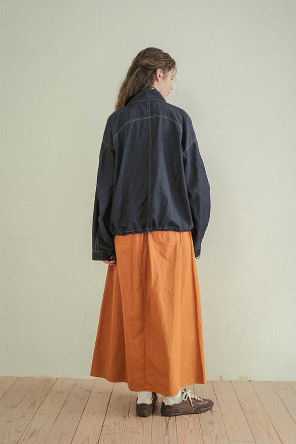 Curve Patch Denim Jacket