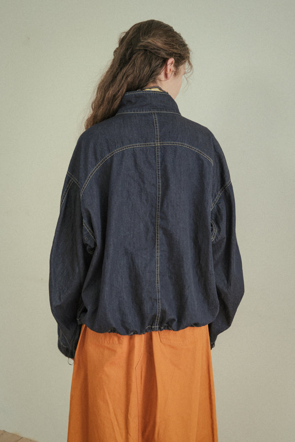 Curve Patch Denim Jacket