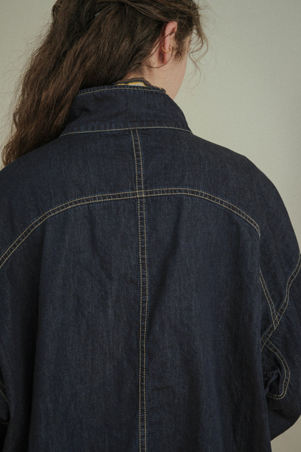Curve Patch Denim Jacket