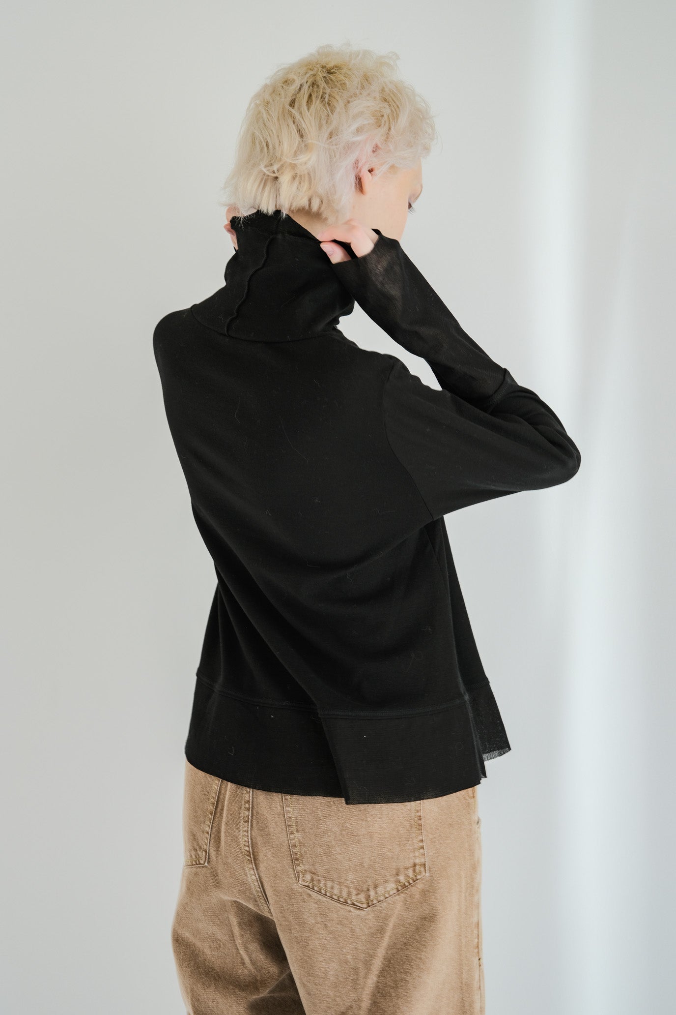 Double Tulle High Neck Inner Top