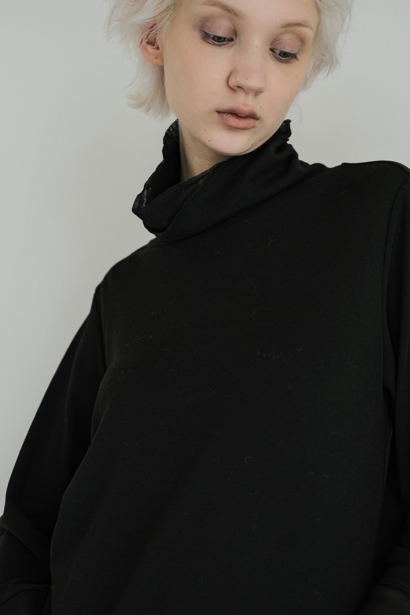 Double Tulle High Neck Inner Top