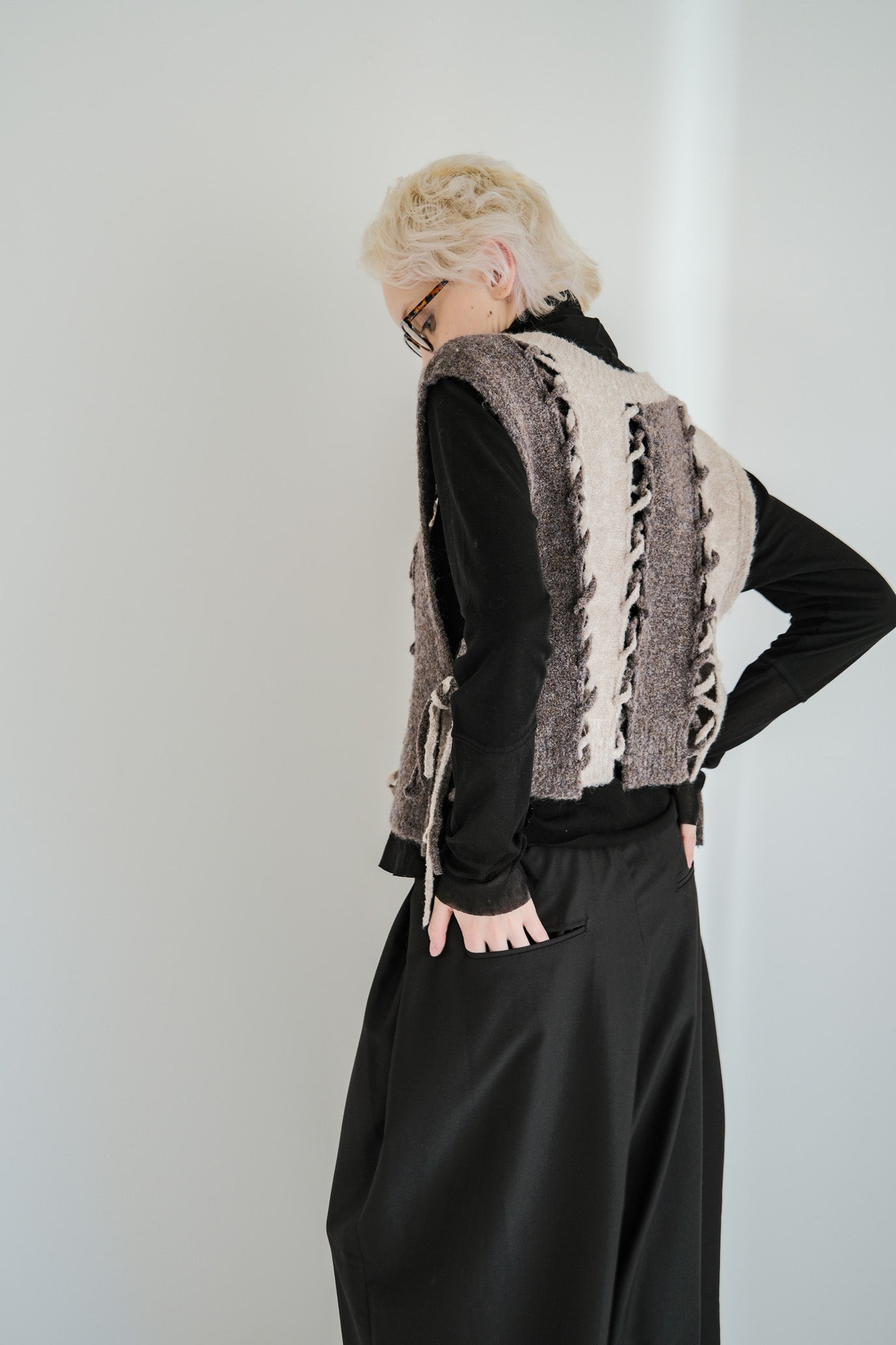 2-Way Stripe Slash Vest