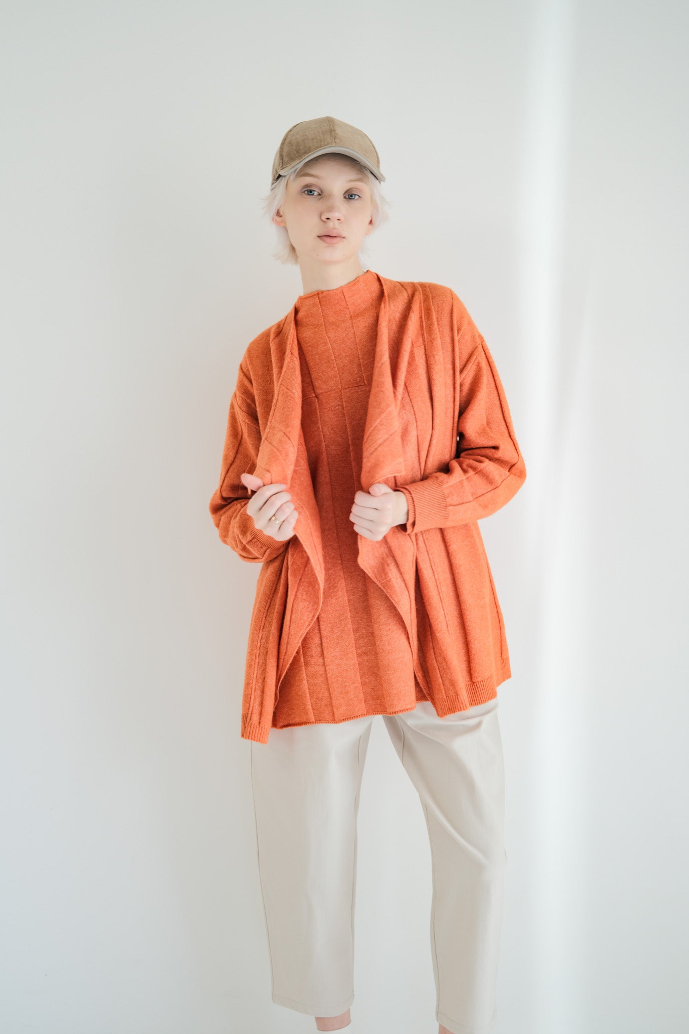 Jersey Reversible Block High Neck Pullover