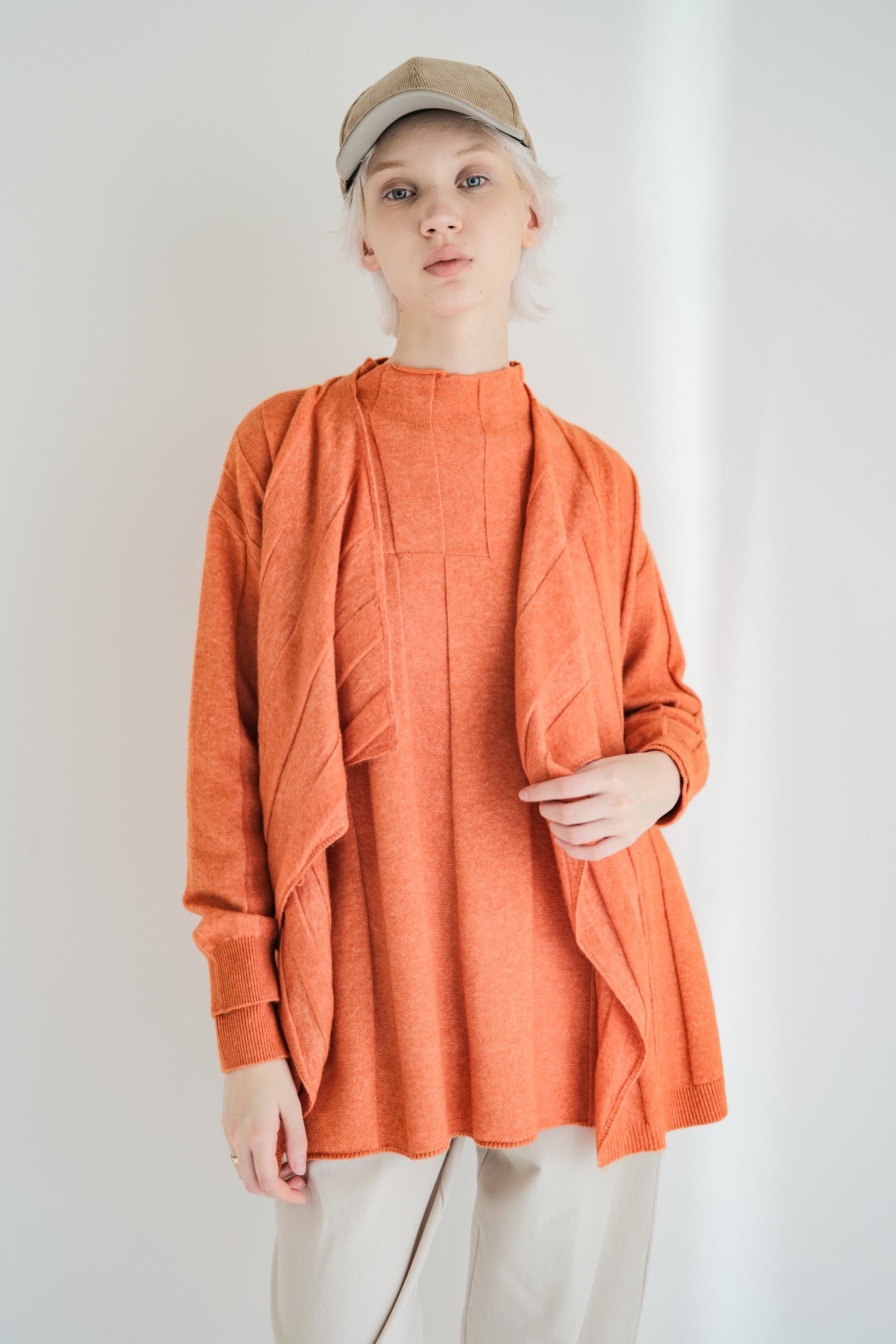 Jersey Reversible Block High Neck Pullover
