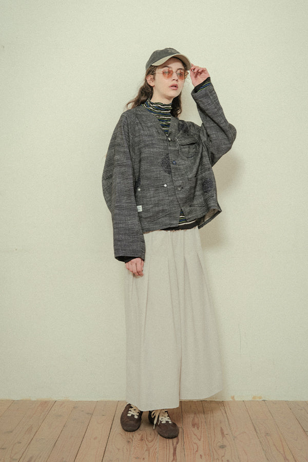 Crinkled Stripe Pullover