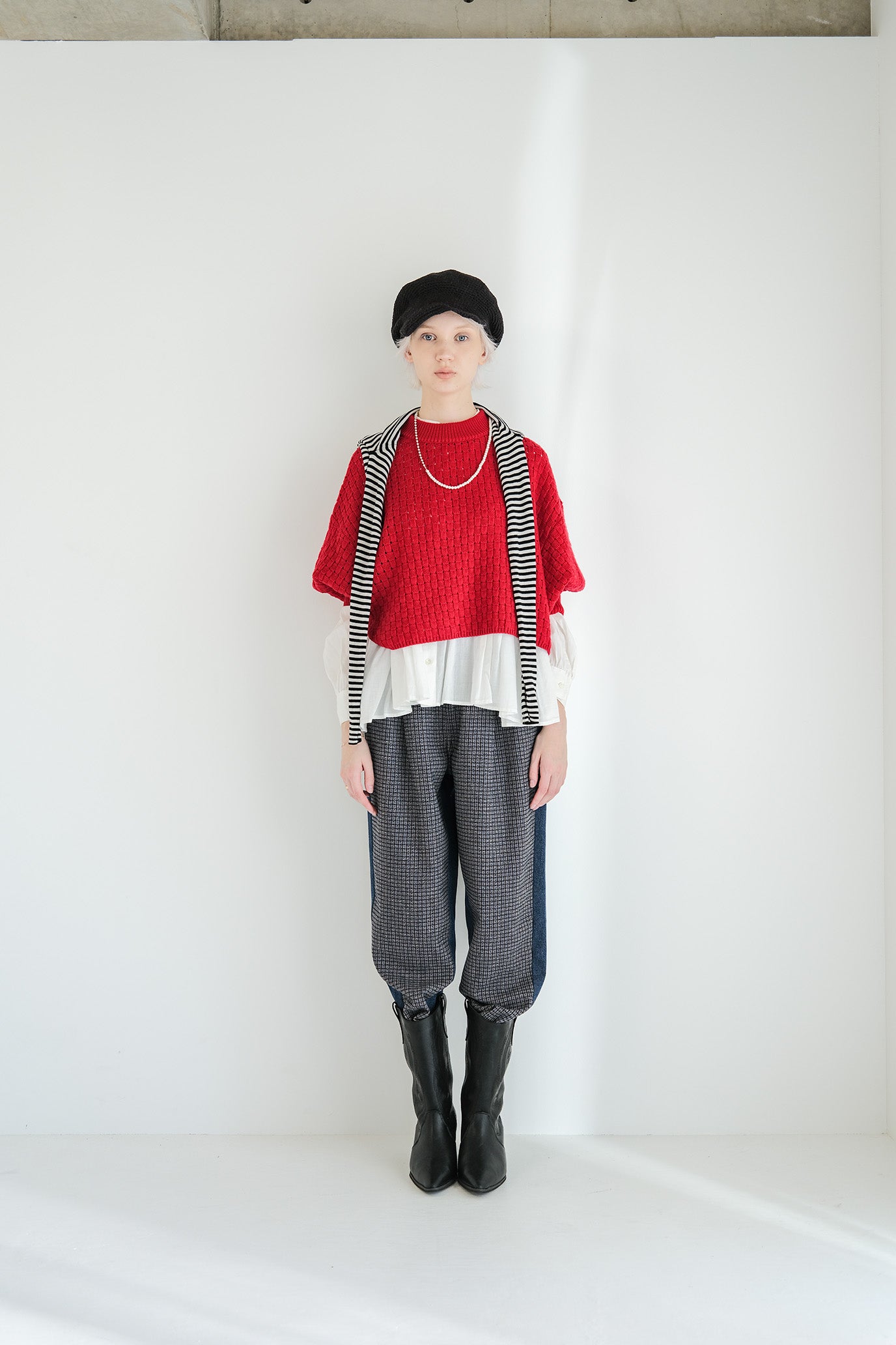 Block Piqué Puff Vest