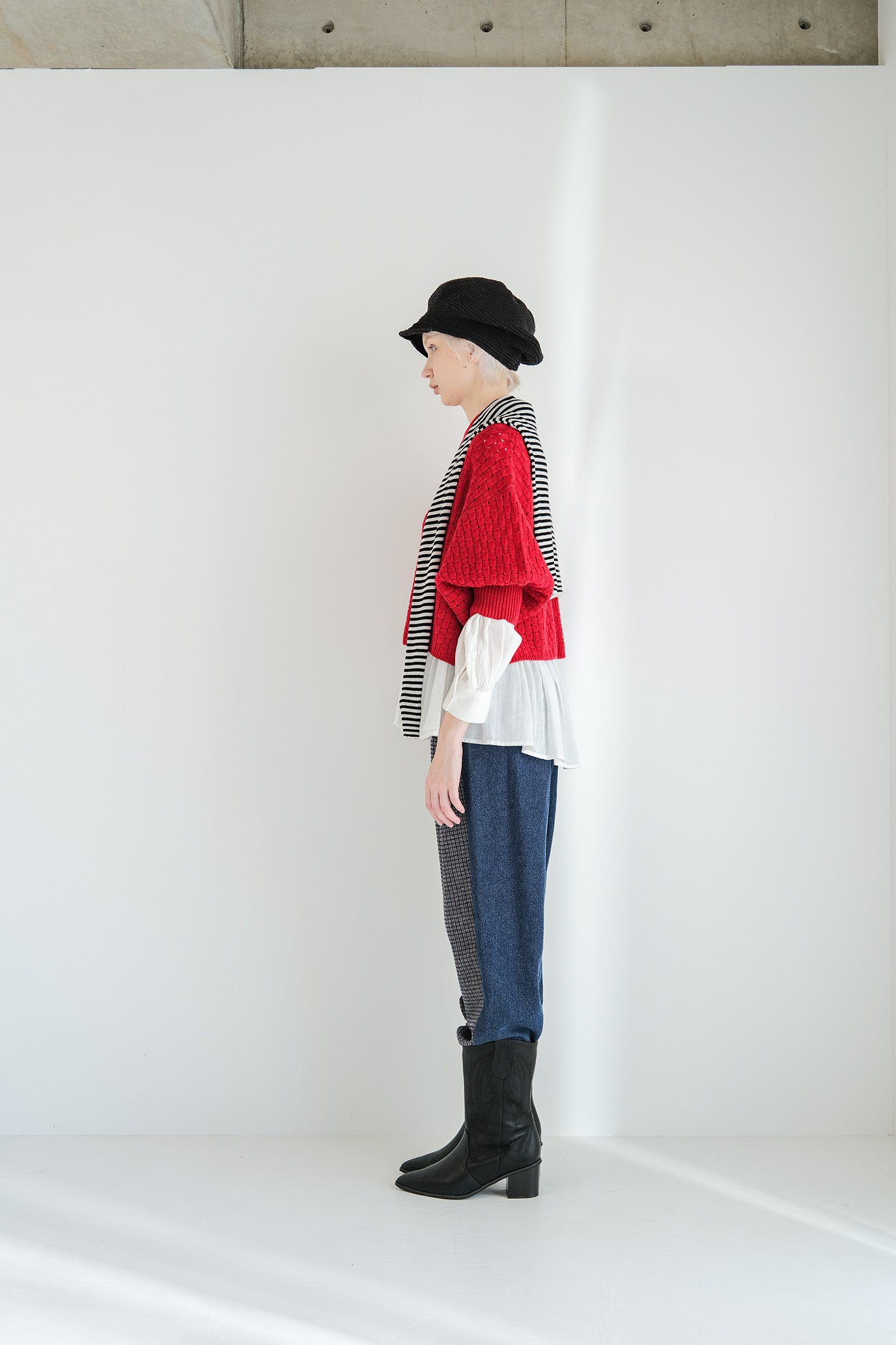 Block Piqué Puff Vest
