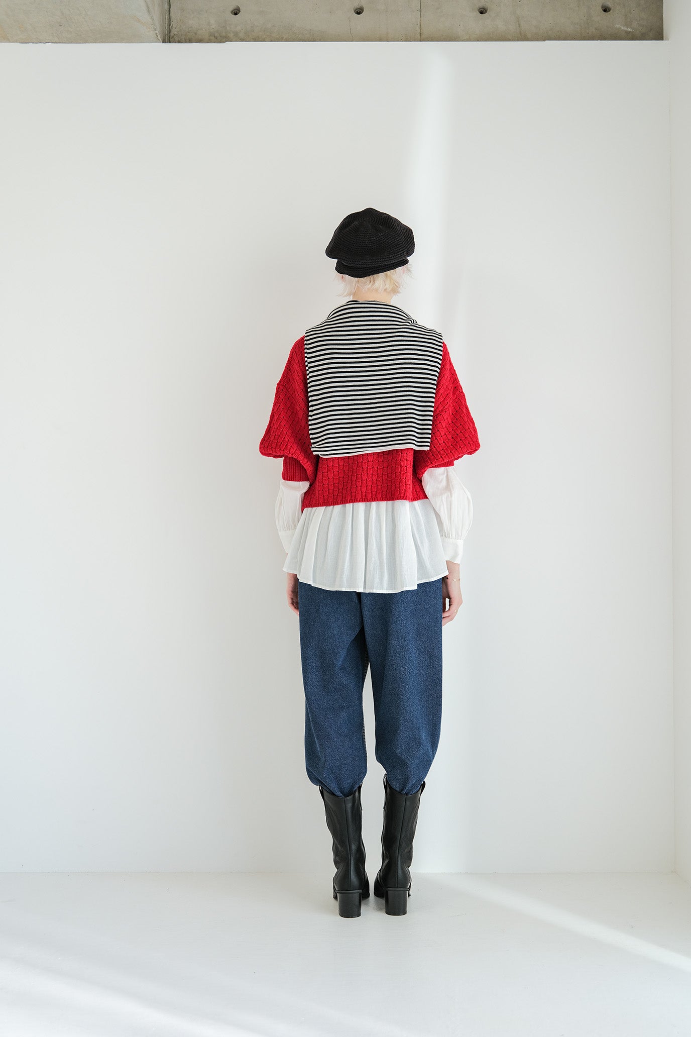 Block Piqué Puff Vest