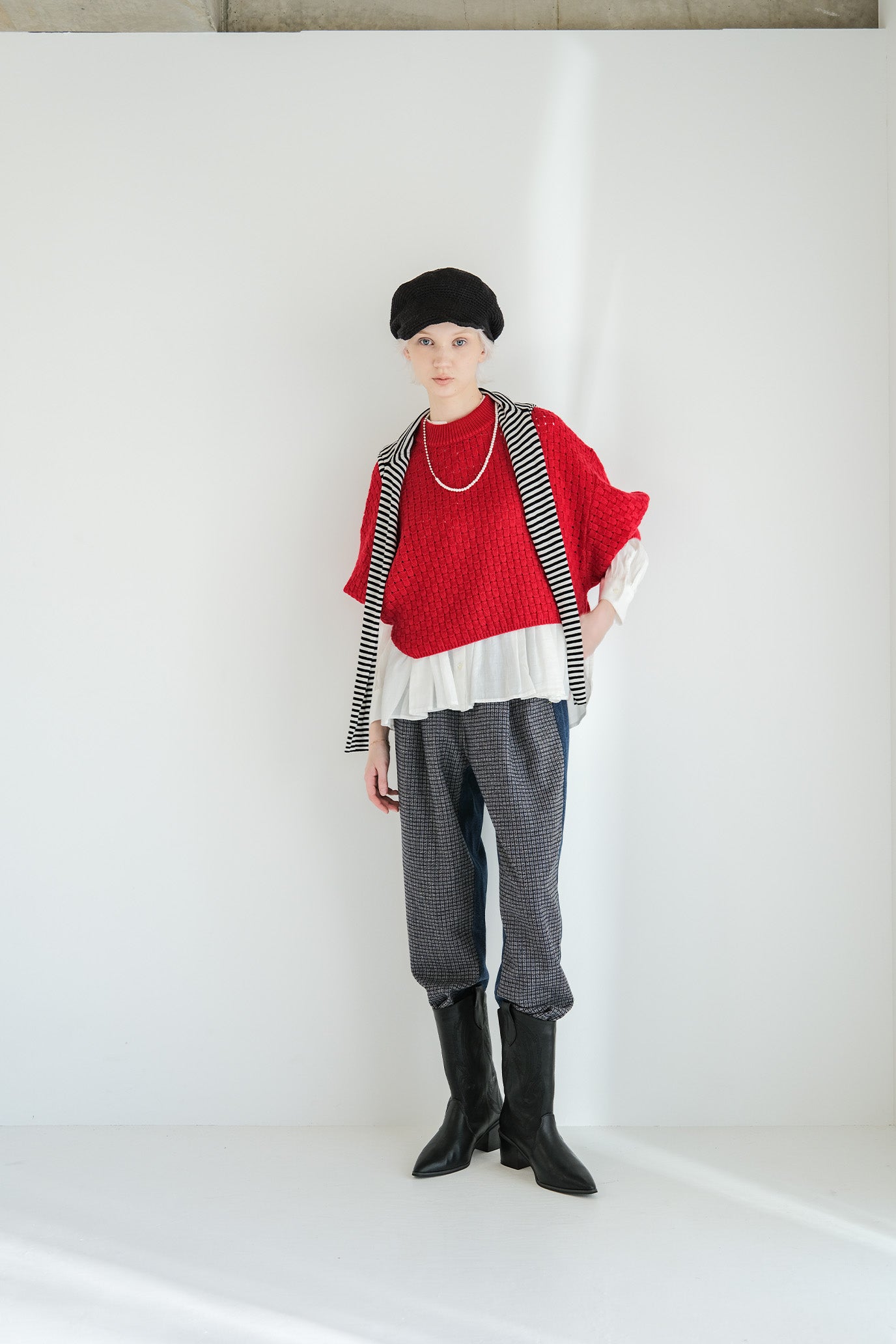 Block Piqué Puff Vest