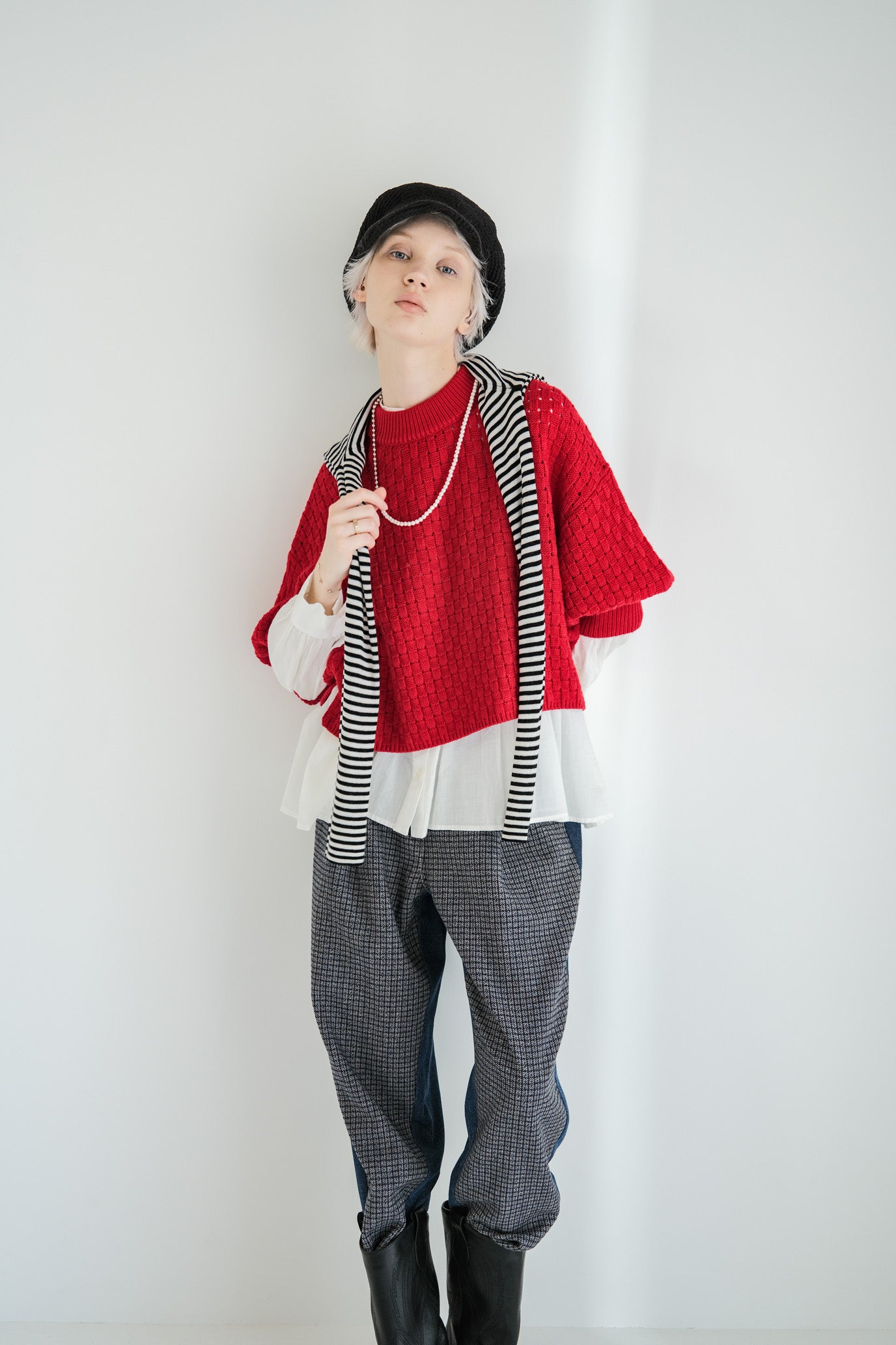 Block Piqué Puff Vest