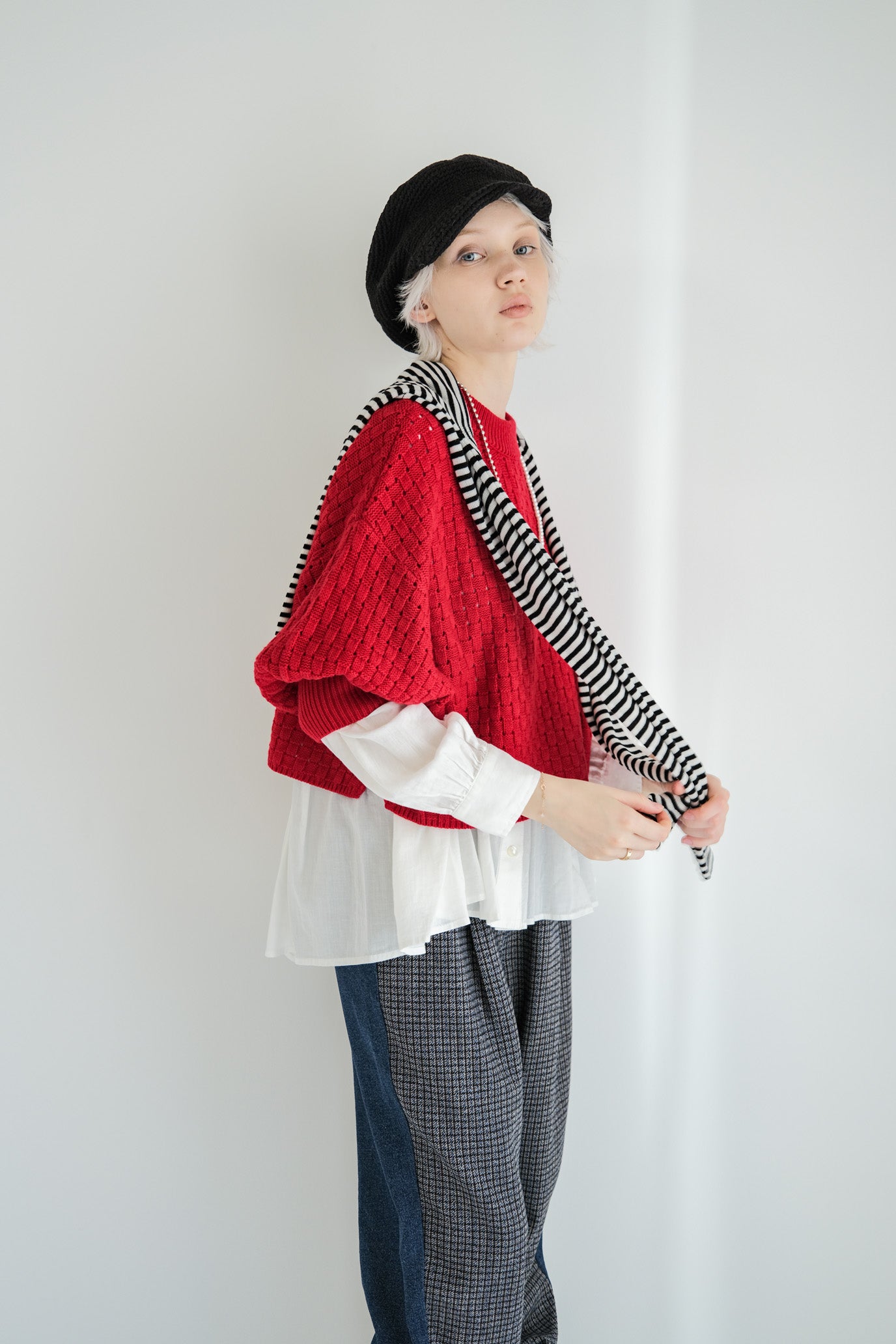 Block Piqué Puff Vest