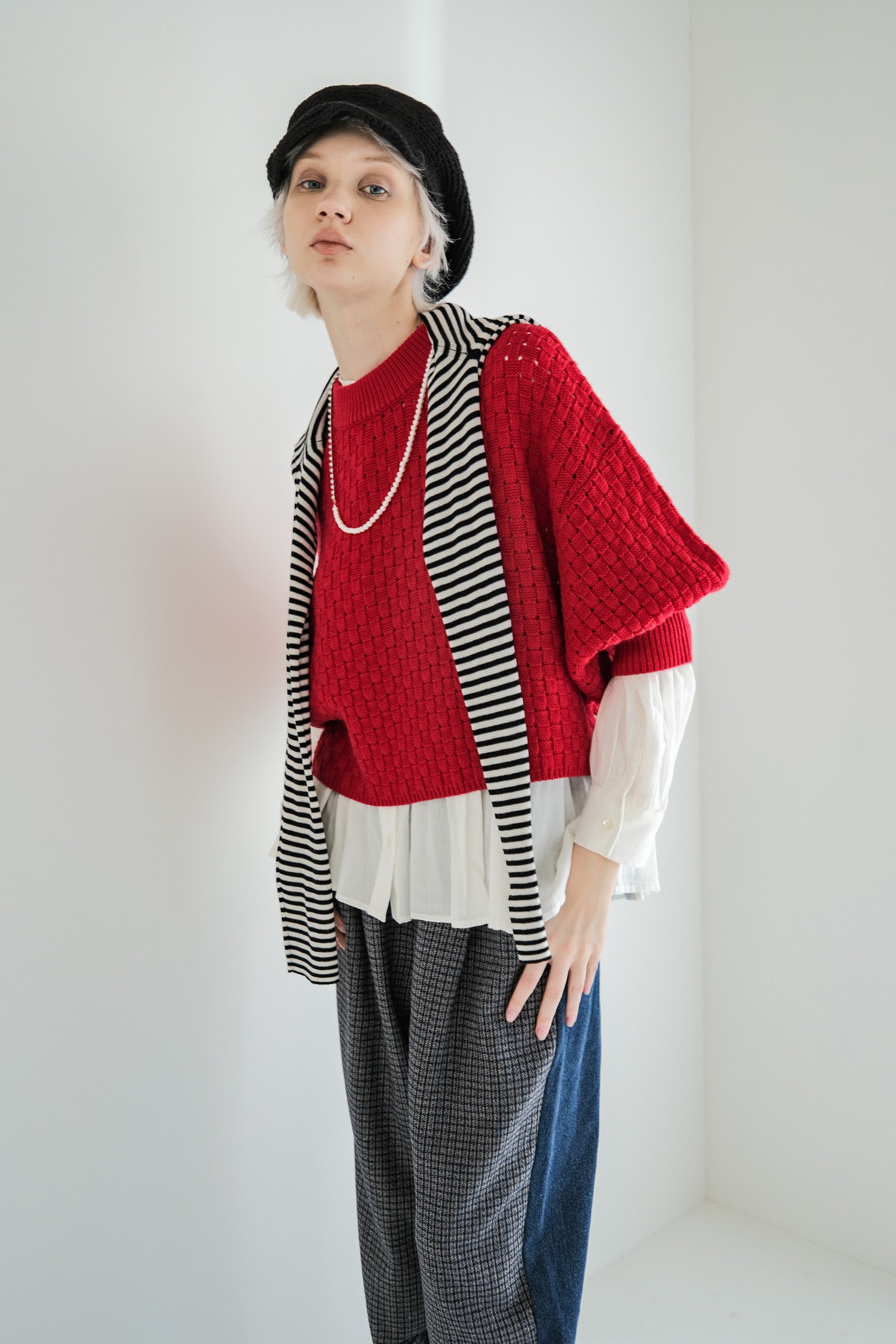 Block Piqué Puff Vest