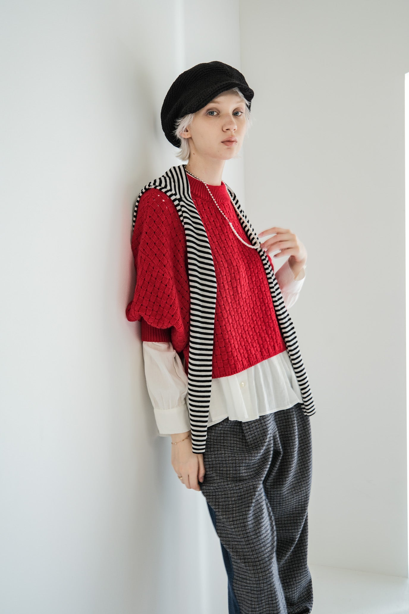 Block Piqué Puff Vest
