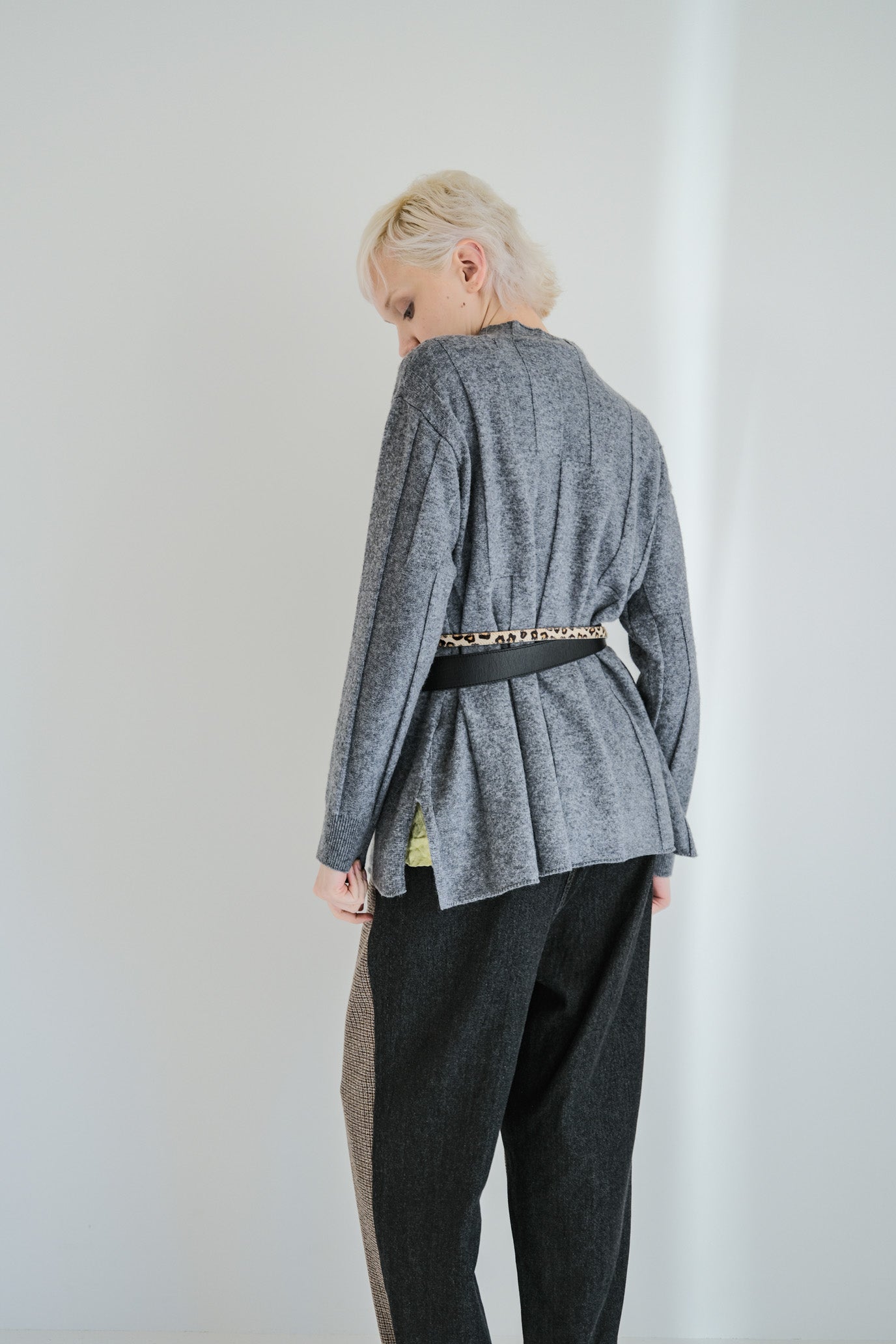 Jersey Reversible Block High Neck Pullover