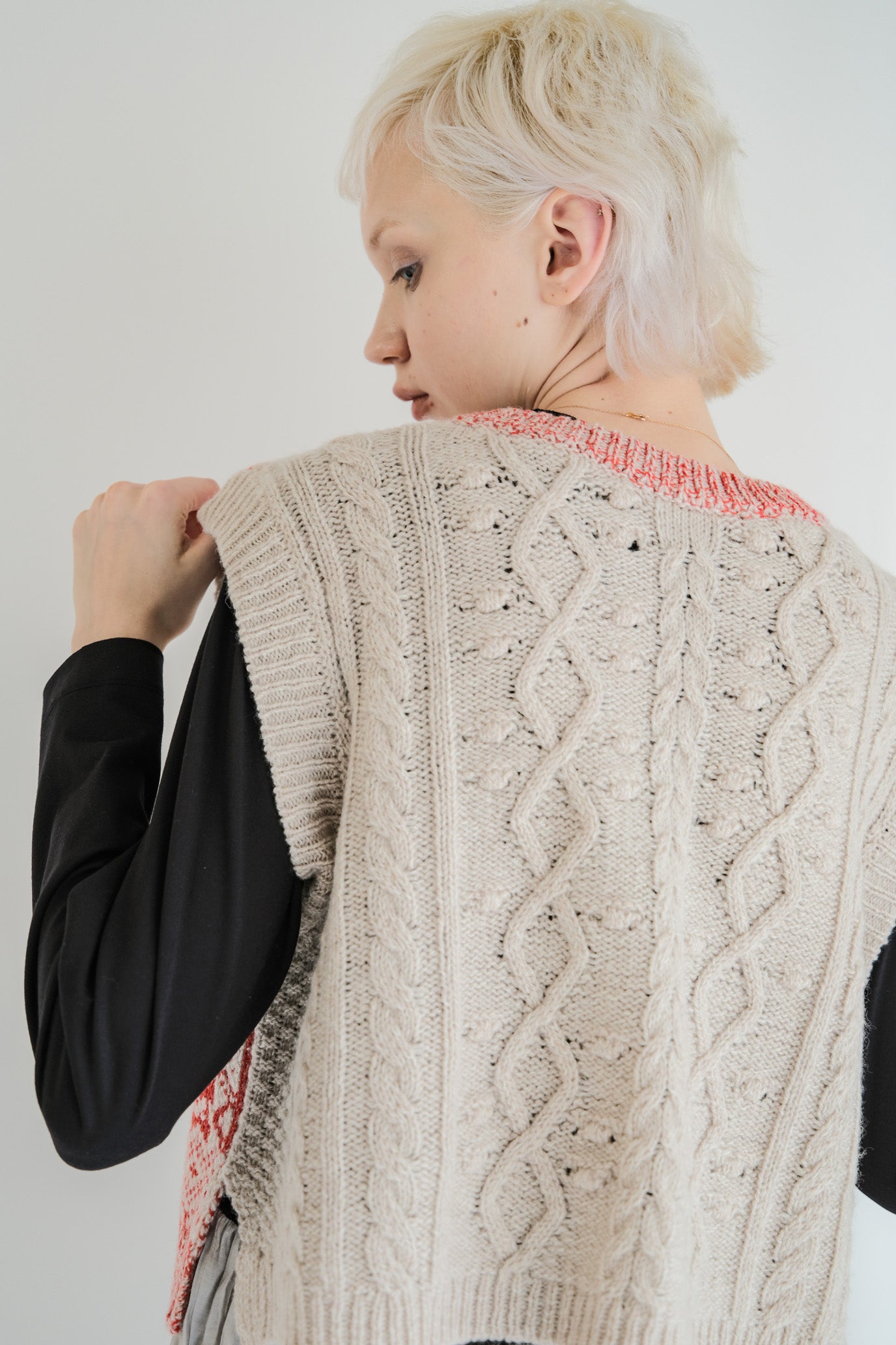 2-Way Aran Nordic Vest