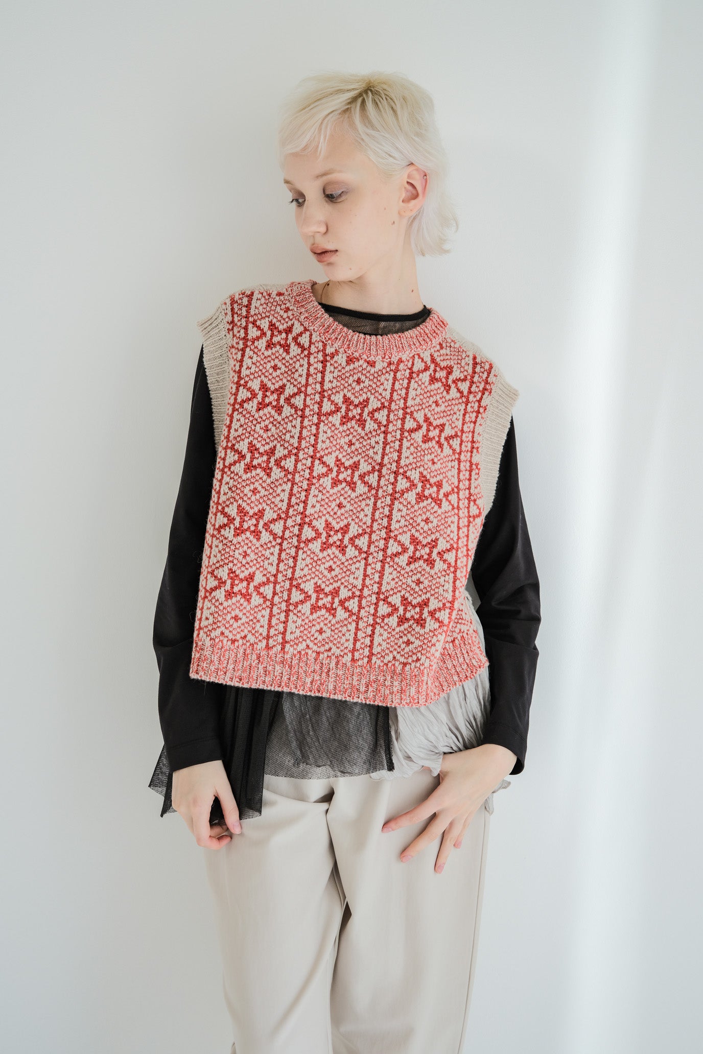 2-Way Aran Nordic Vest