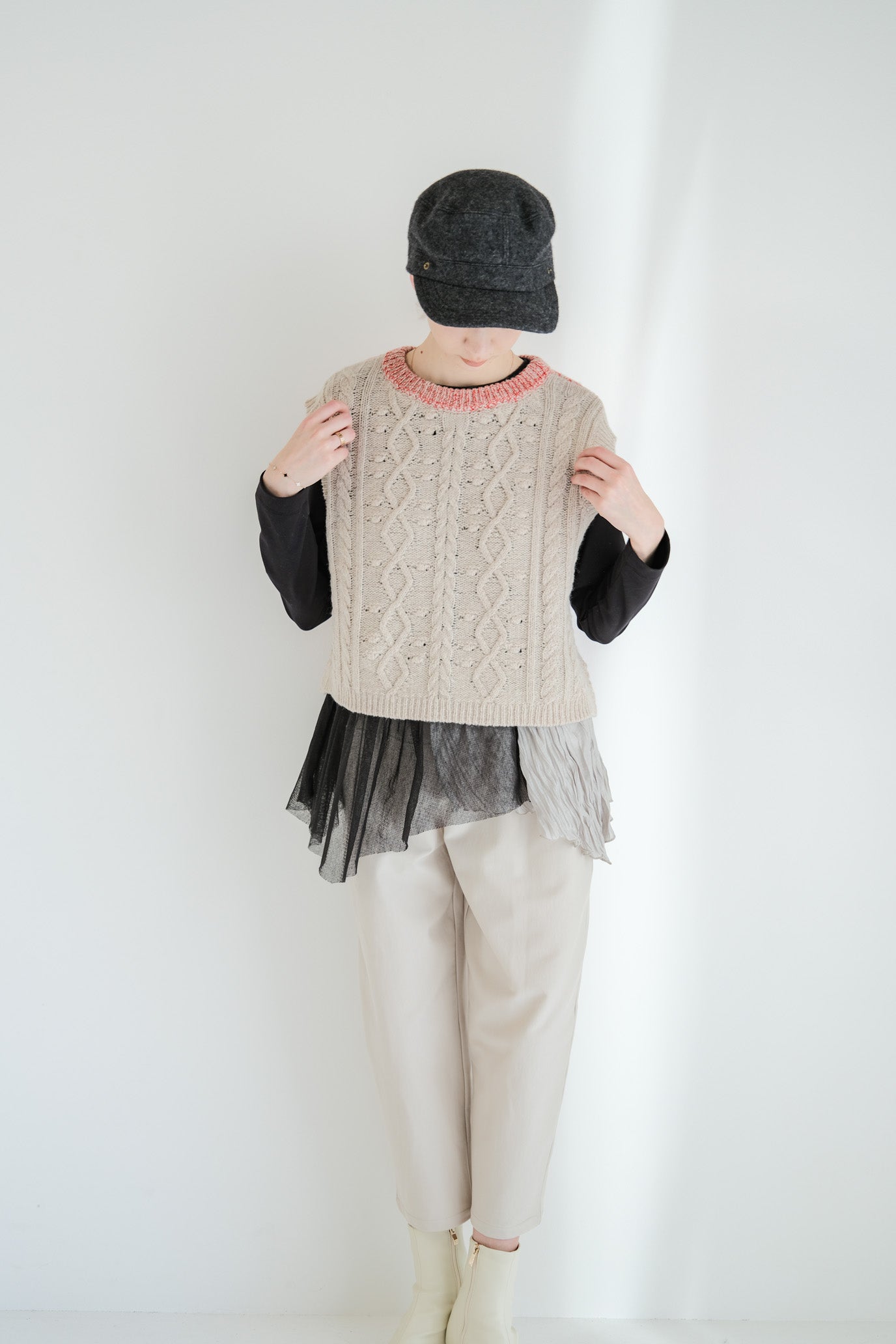 2-Way Aran Nordic Vest