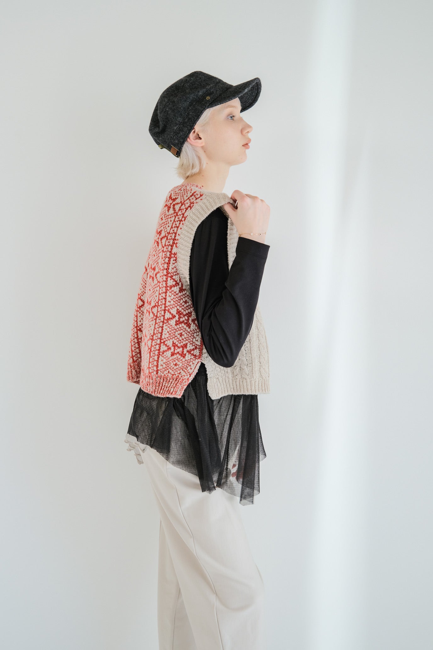 2-Way Aran Nordic Vest