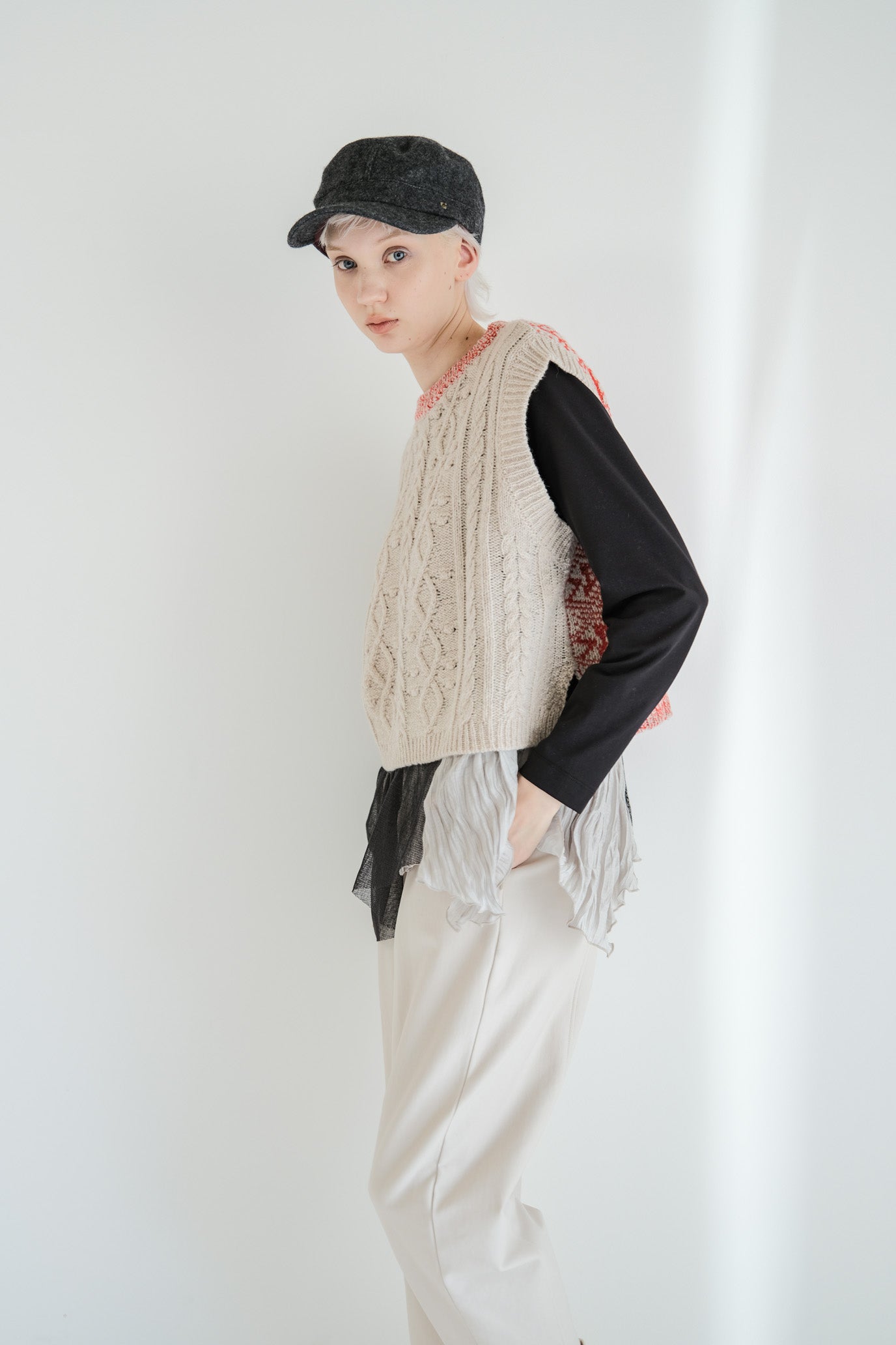 2-Way Aran Nordic Vest