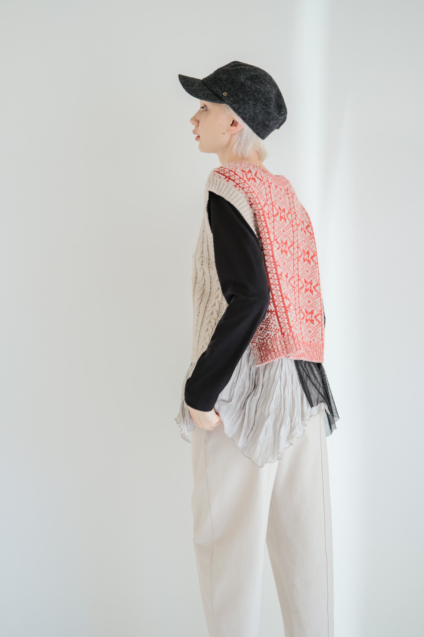 2-Way Aran Nordic Vest