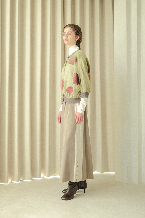 Wrinkle Plain High Neck Pullover