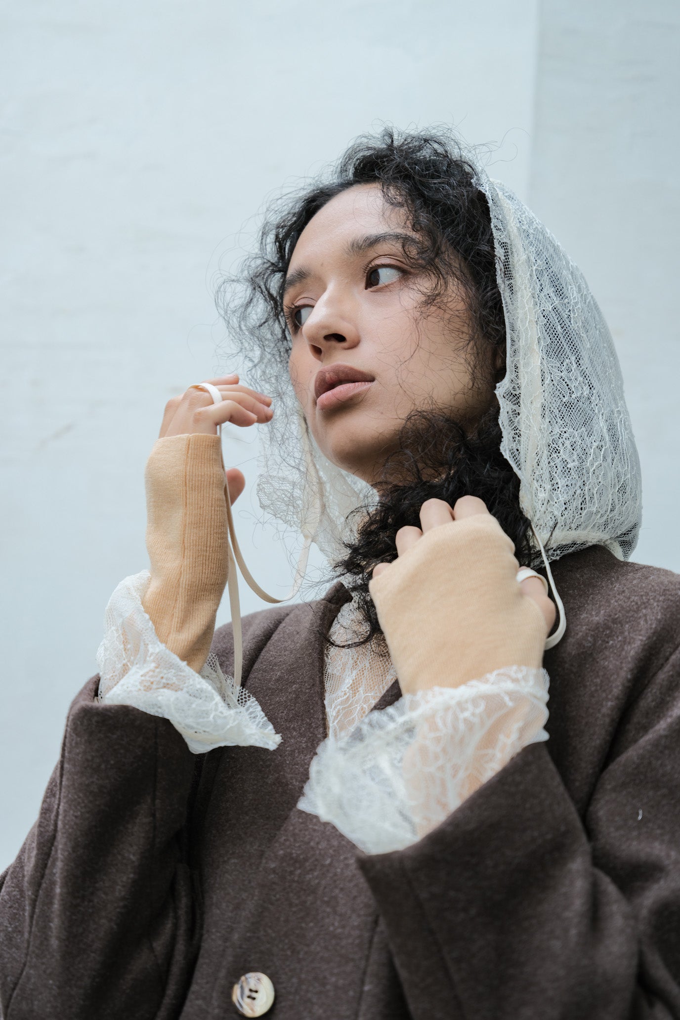 Lace Hood Pullover