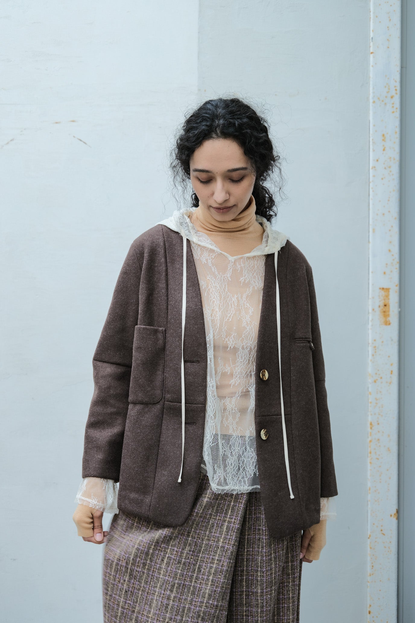 Lace Hood Pullover