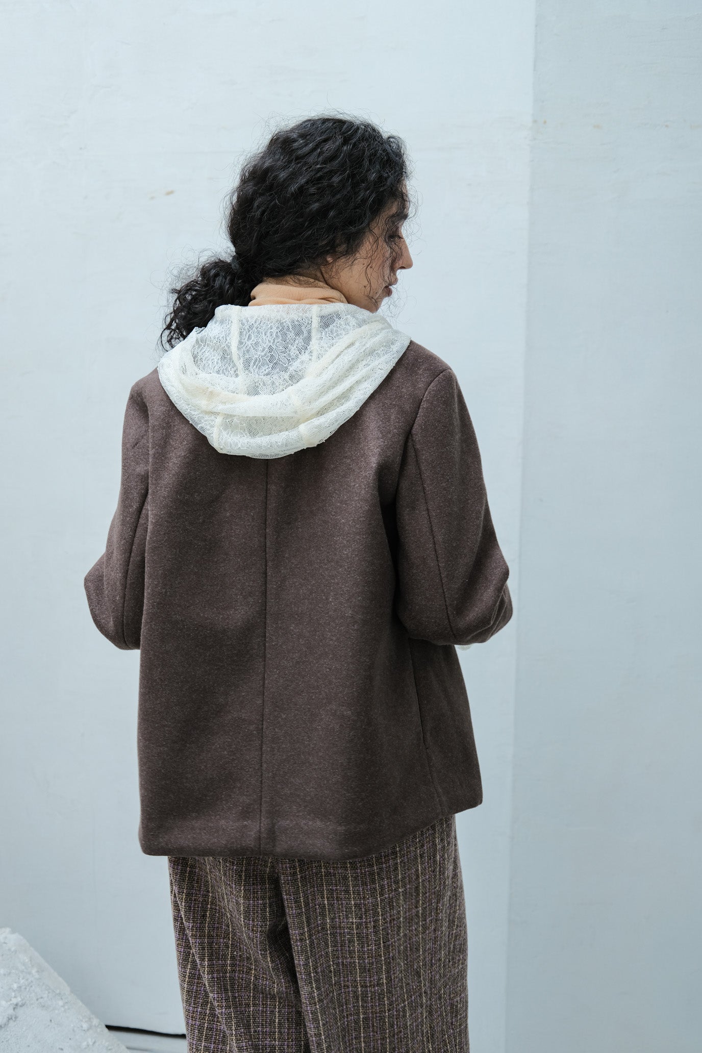 Lace Hood Pullover