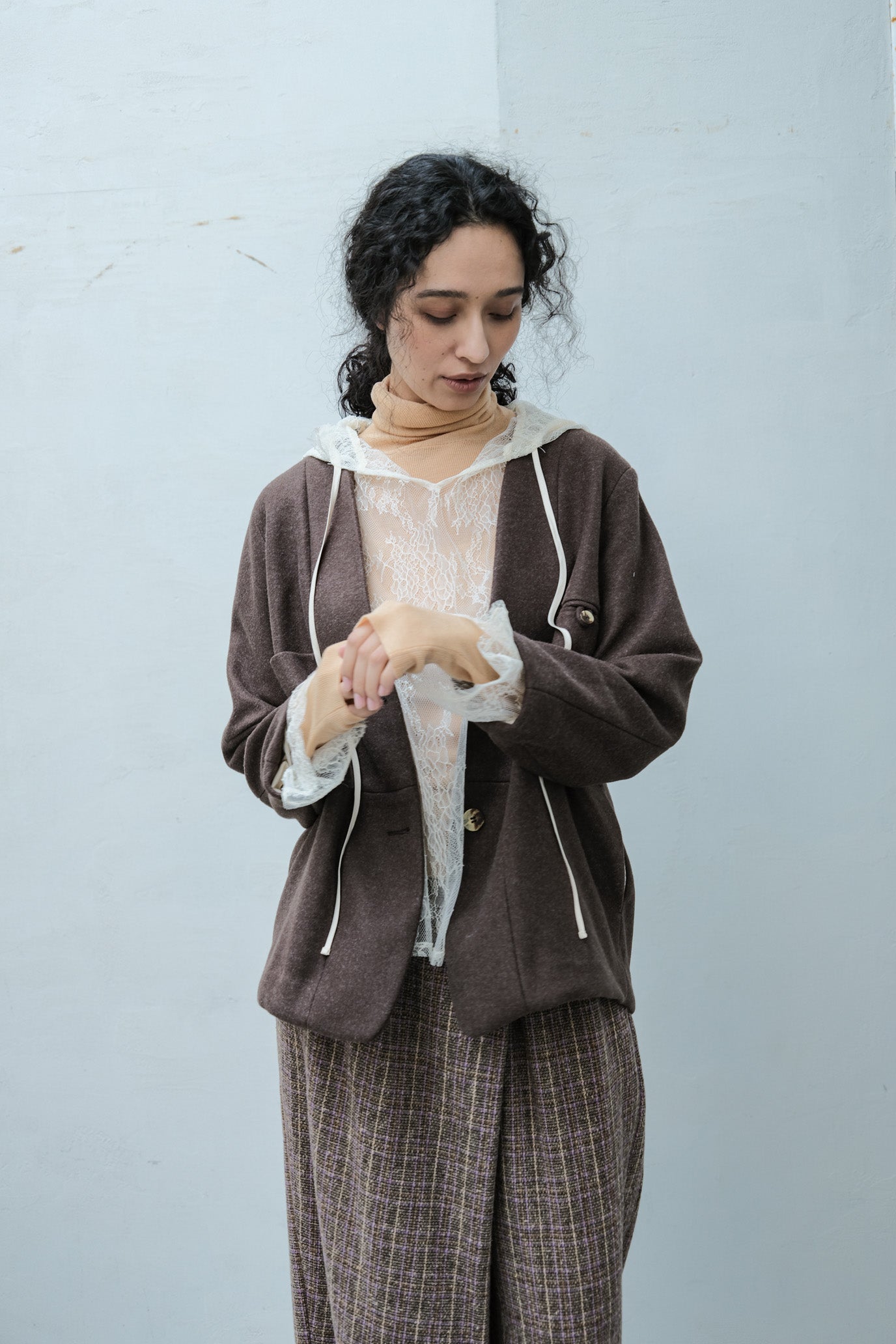 Lace Hood Pullover