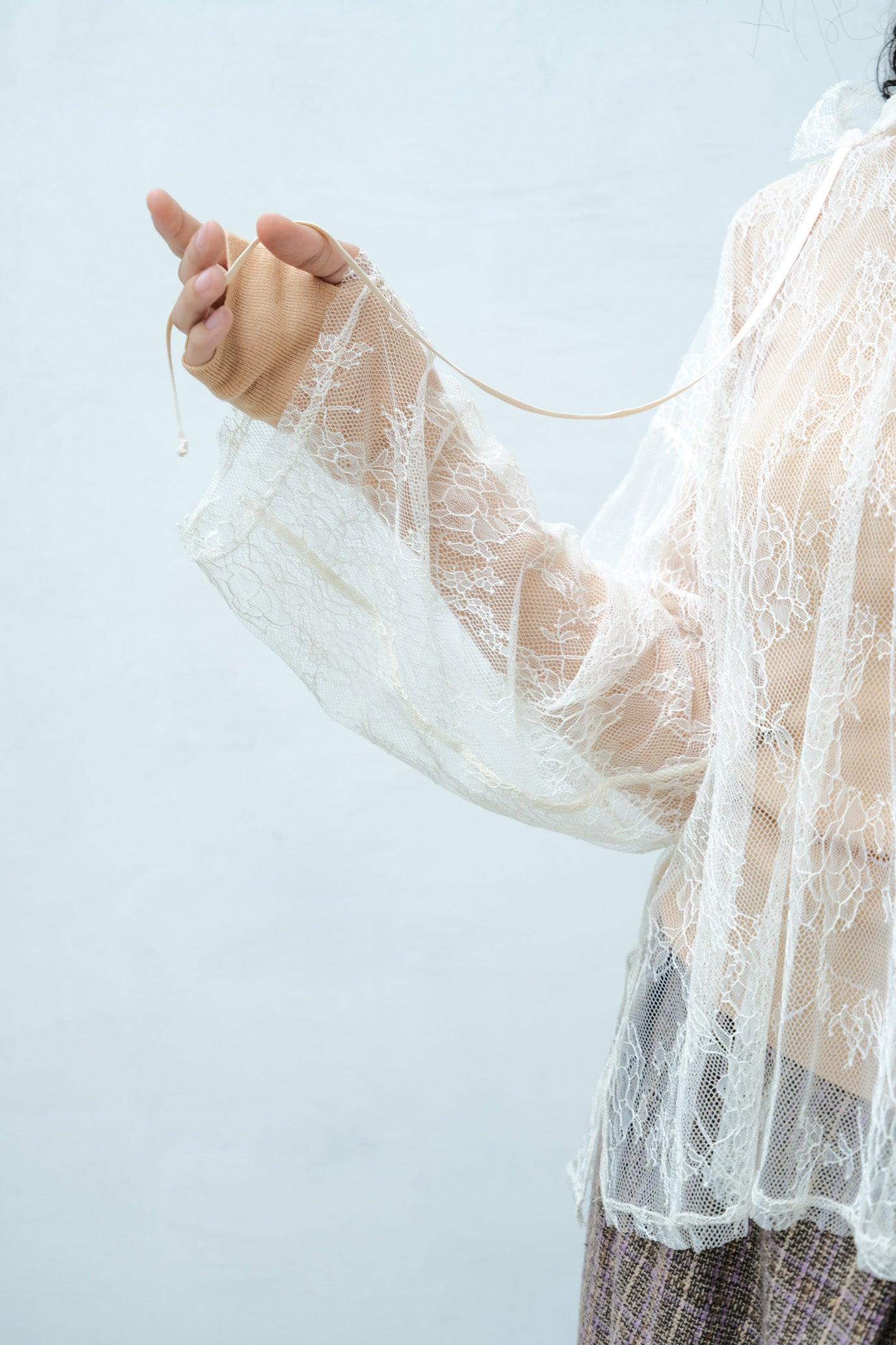 Lace Hood Pullover