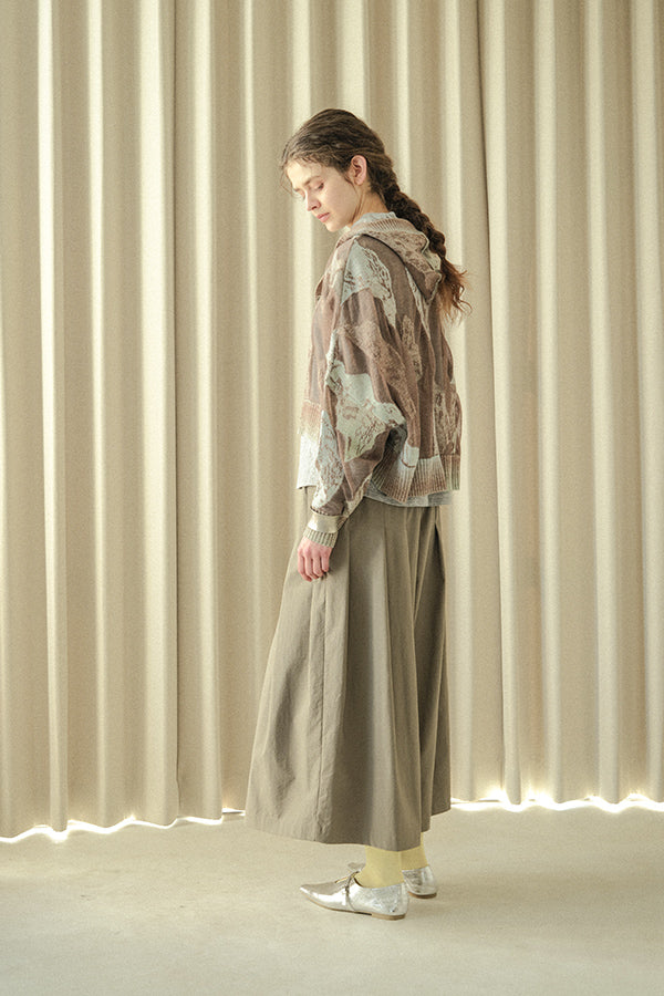Sheer Camouflage Hooded Cardigan