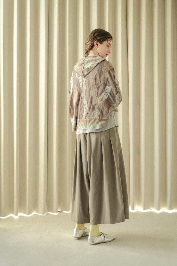 Sheer Camouflage Hooded Cardigan