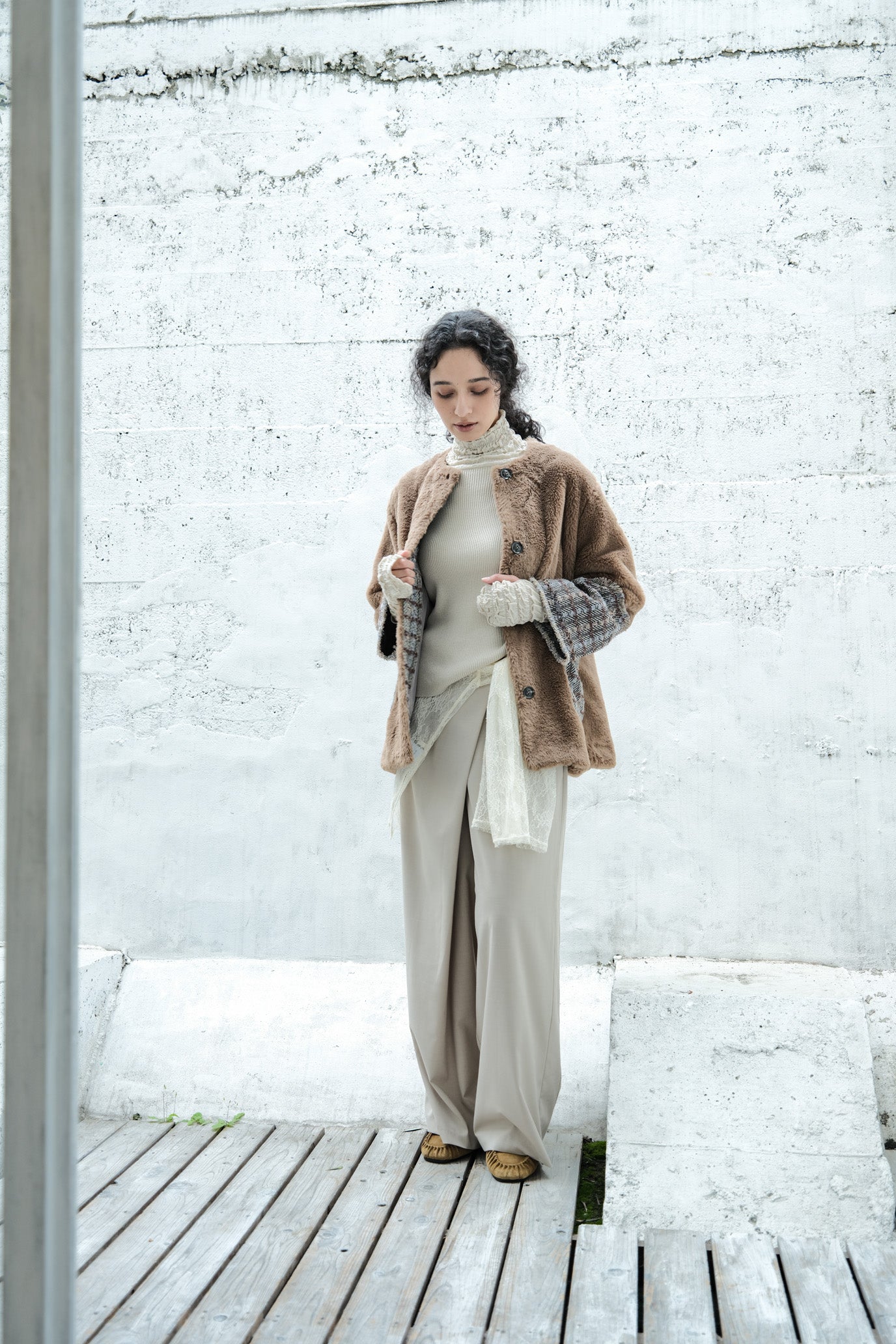 Lace Rib Pullover