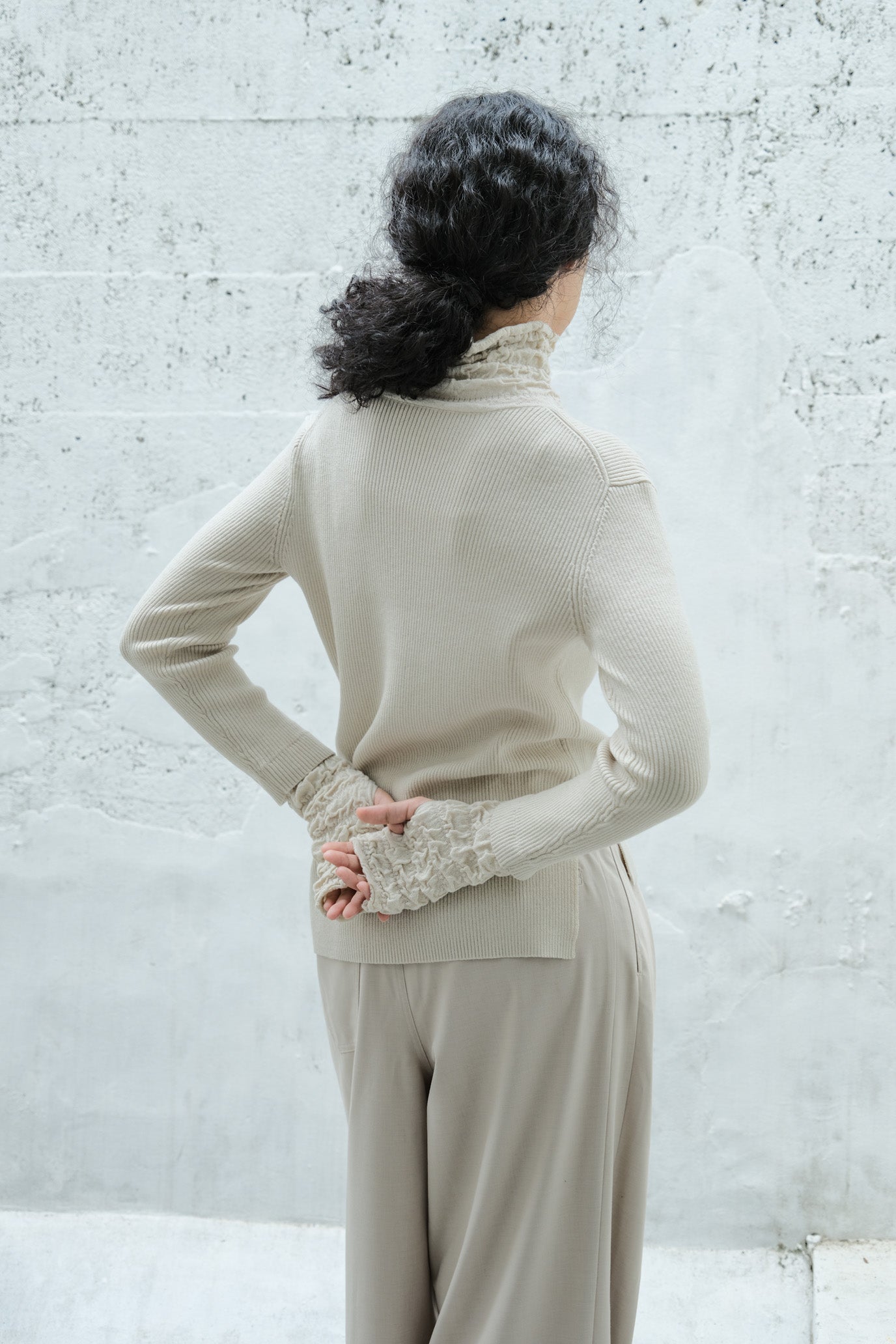 Lace Rib Pullover