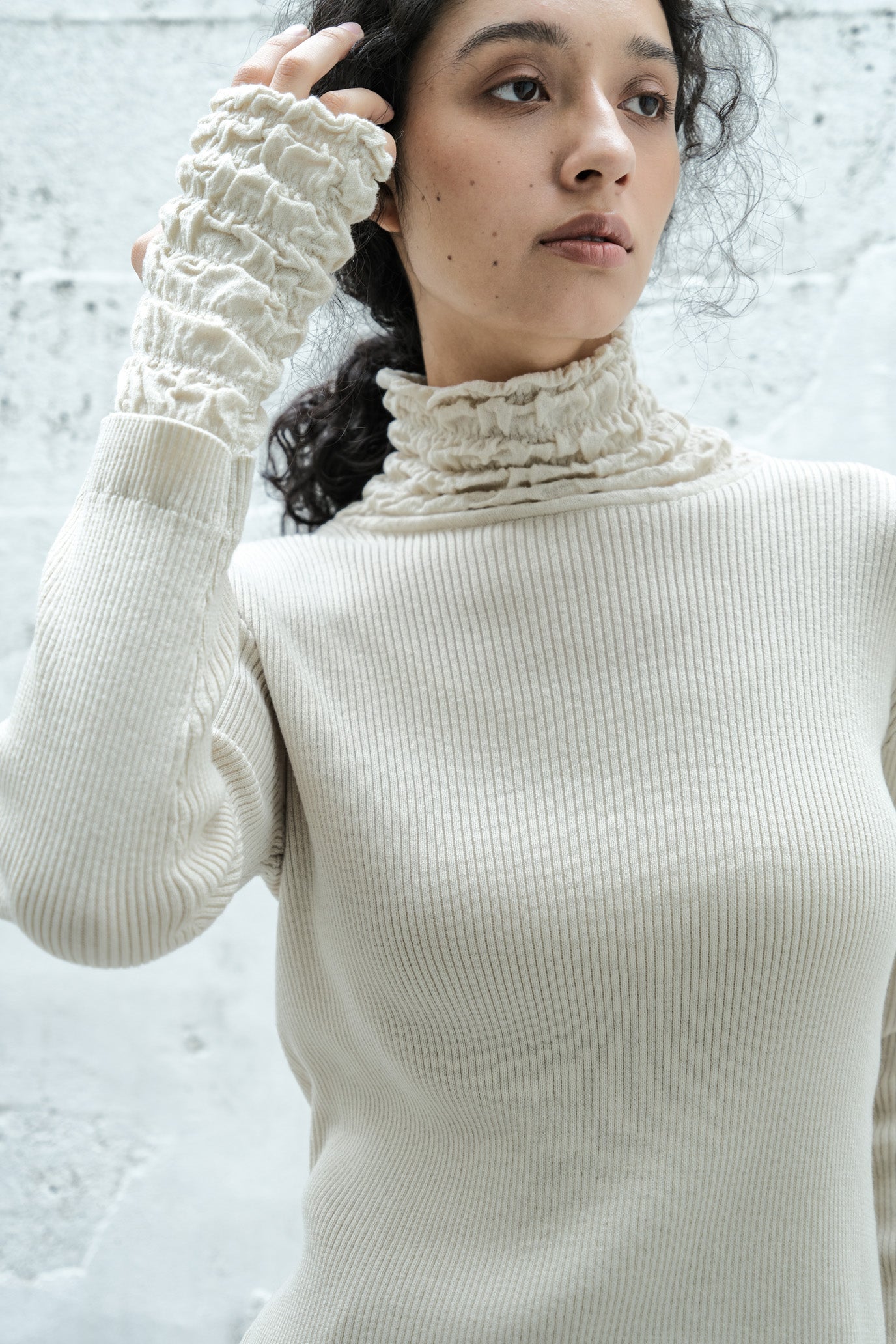 Lace Rib Pullover