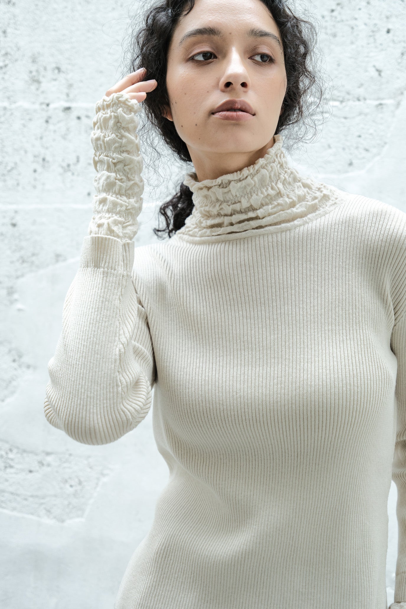 Lace Rib Pullover