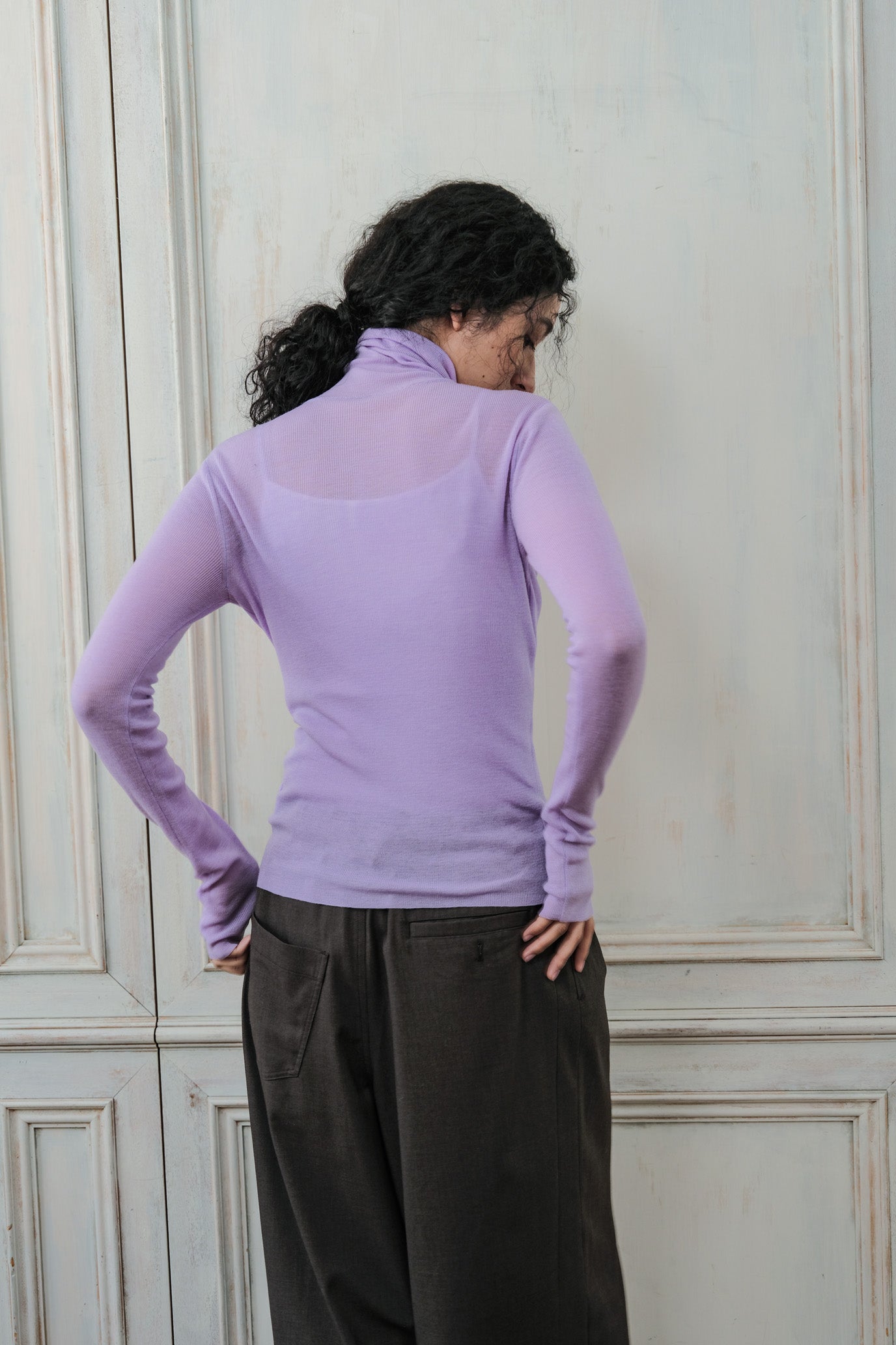 MOCOCHI Rib Turtleneck Pullover
