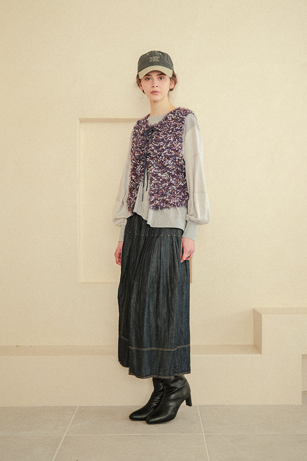Feather Tulle Vest