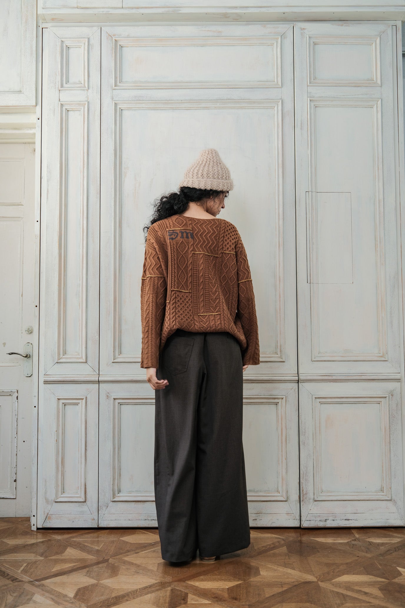 Cable Patchwork Pullover
