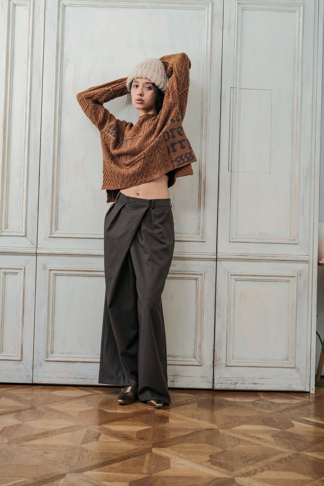 Cable Patchwork Pullover