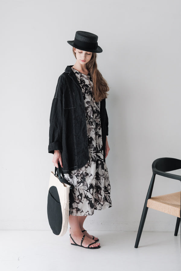 Round Motif Two-Tone 2-Way Bag