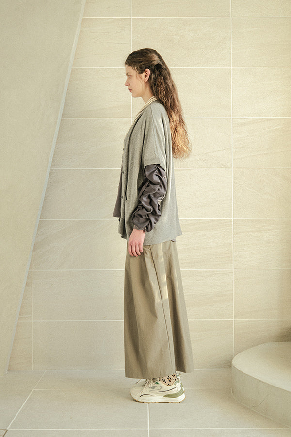 Concealed Placket Cocoon Oversized Vest