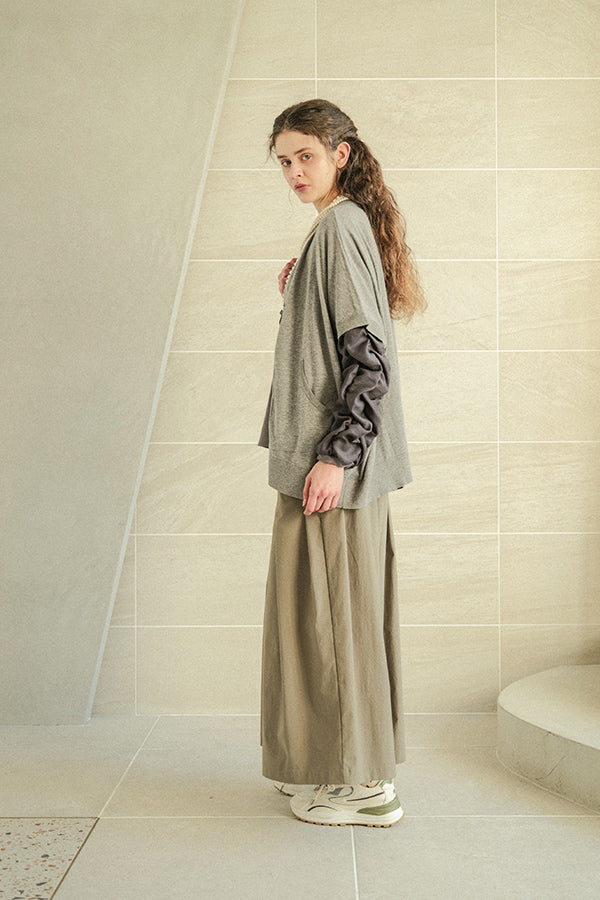 Concealed Placket Cocoon Oversized Vest